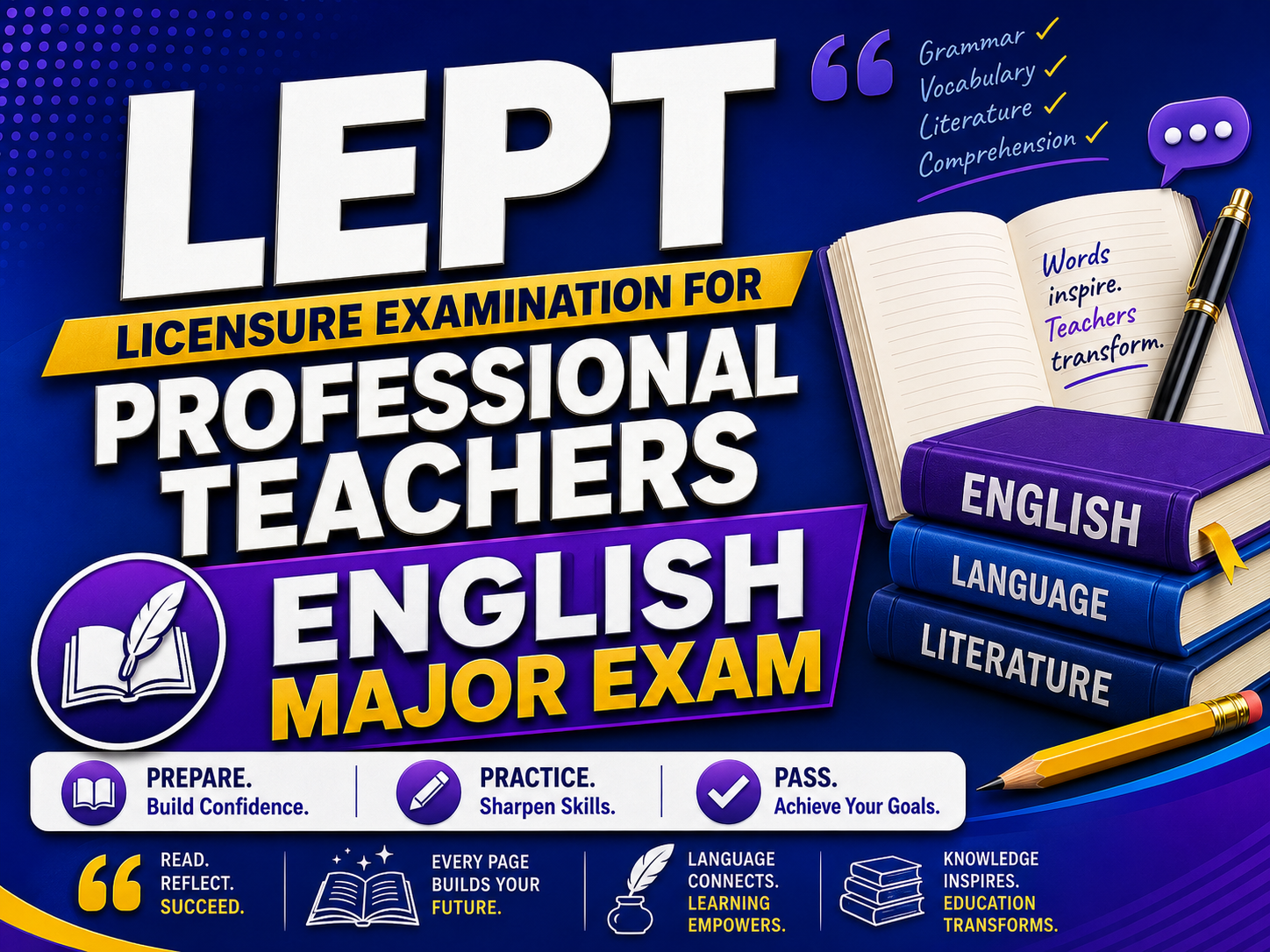 Licensure Examination for Professional Teachers (LEPT) - English Major Exam